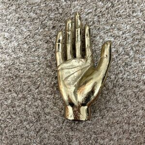 Gold Hand-Shaped Decorative Piece